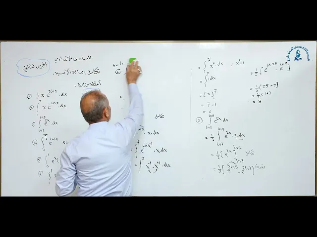 مادة الرياضيات للصف السادس الاعدادي : مشتقة الدالة ألاسية الجزء الثاني
