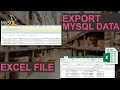 PHP Project Inventory System - How To Export MySQL Database To Microsoft Excel using PHP