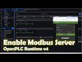 Enable Modbus TCP Server in OpenPLC Runtime v4 with Node-RED