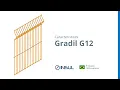 Gradil Insul G12 Pintado 4,00mm - Malha 2,5x20cm Vídeo do produto - Gradil Insul G12 Pintado 4,00mm - Malha 2,5x20cm