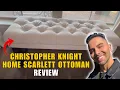 Christopher Knight Home Scarlett Ottoman Review Elegant Light Beige Bench for Any Room