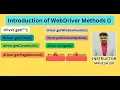 Webdriver Methods Webdriver Methods in selenium java what is webdriver