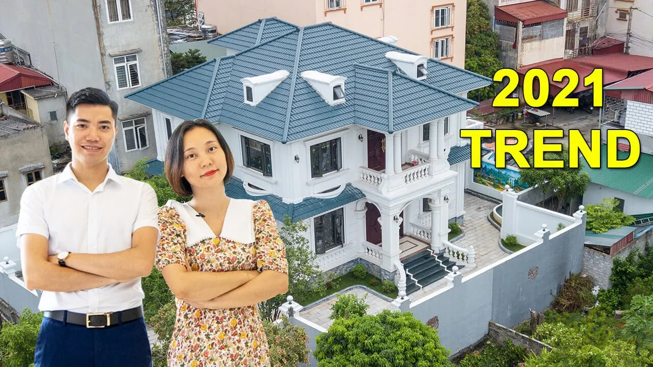 Thiết kế biệt thự 2 tầng Art Deco trending 2021 cực kỳ ấn tượng