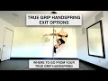 5 Exit Options from your True Grip Handspring or Ayesha - Pole Dancing Tutorials by ElizabethBfit