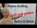 DIY Beginners How To Draft Basic Bodice Pattern With Darts Pattern Drafting basic Front Back Bodice