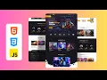 Responsive Game Website Using HTML CSS JavaScript With Free Source Code