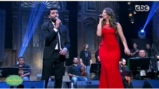 صاحبة السعادة أغنية بتحبنى دويتو محمد عباس وهايدى موسى 