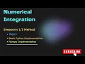 Numerical Integration Simpson s Rule Theory and Python Numpy Implementation