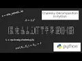 Cholesky Decomposition and Its Applications in Python