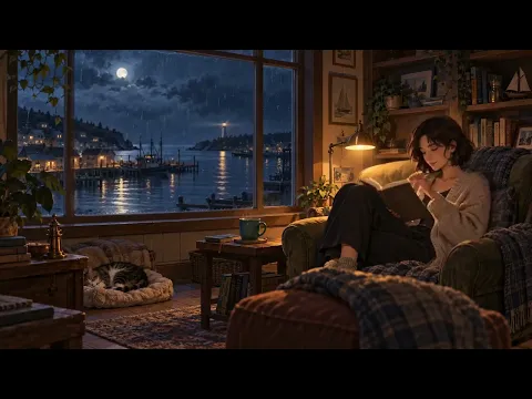 lofi sleep mix 🌧️ 1 hour of rain, tea and slow beats (no ads)