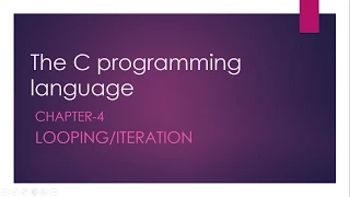 C Programming tutorial