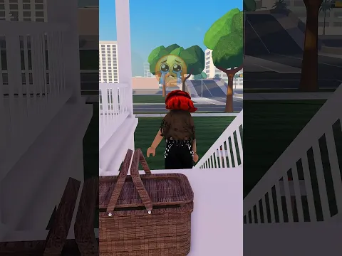 El día que dejaron una cesta misteriosa en la puerta de mi casa.  #roblox #espanhol  #robloxedit