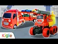 Download Lagu Membuat Truk Pemadam Kebakaran Super | Mobil Mainan Anak-anak | KigleTV Indonesia