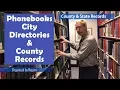 Phone Books City Directories and County Records
