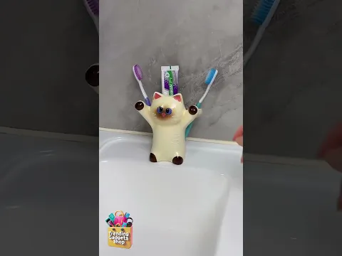 Cute cat toothbrush holder 😻🪥 #Gadgets #BathroomGadgets
