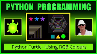 Python Turtle Graphics Using RGB Colors - Python Beginners Tutorial Learn Python Fast