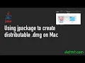 Using jpackage to build distributable dmg image