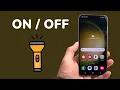 How To Turn On Off Flashlight on Android