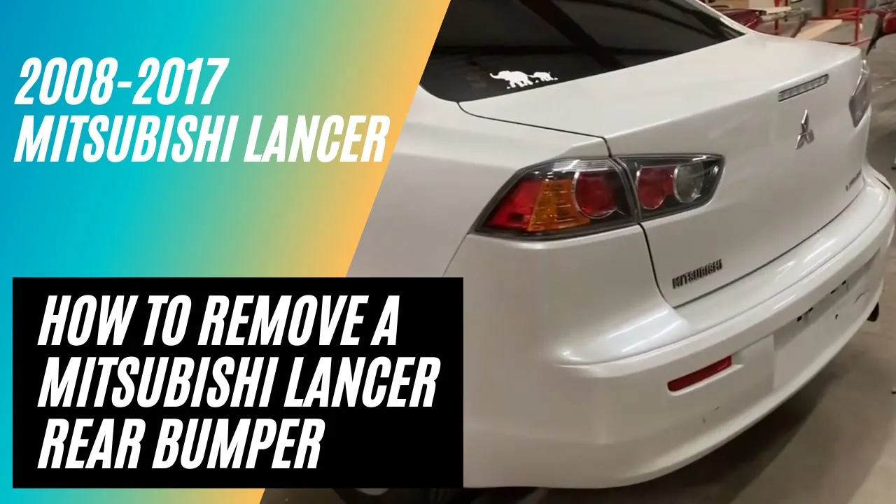 2008-2017 Mitsubishi Lancer : Rear Bumper Painted