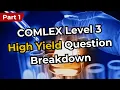 COMLEX Level 3 High Yield Question Breakdown Part 1