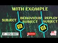 Differences between Angular Rxjs Subject - BehaviorSubject