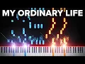 Download Lagu My Ordinary Life - The Living Tombstone | Piano Tutorial (Sheets + MIDI)