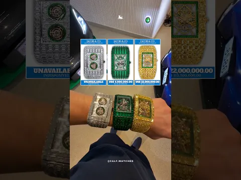 Mais de US$ 31 milhões em relógios entre Jacob & Co. e Patek Philippe em uma única cena. 🤯⌚