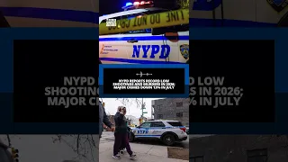 NYPD reports record low shootings and murders in 2026