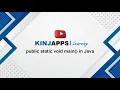 Java Tutorial What is public static void main in Java
