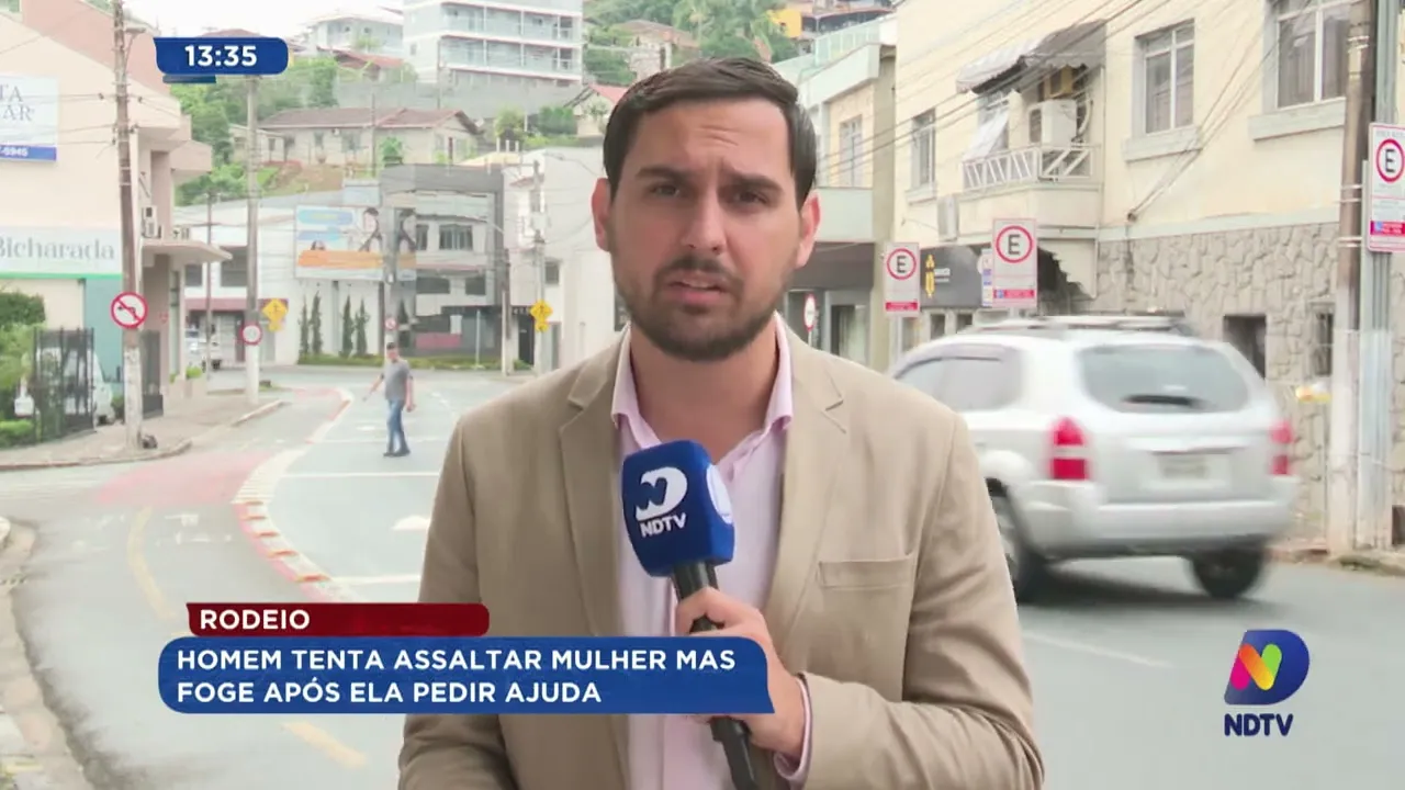 Homem tenta assaltar mulher mas foge após ela pedir ajuda
