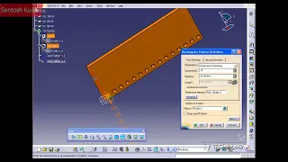 CATIA v5 DASSAULT SYSTEMES Walkthrough Part - 71 RECTANGULAR PATTERN