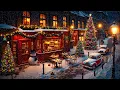 Lagu Relaxing Winter Snowfall with Christmas Jazz Music for Unwind ❄️ Cozy Christmas Coffee Shop Ambience