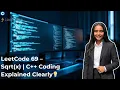 LeetCode 69 Sqrt x Live Coding C Step-by-Step Explanation