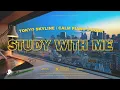 Download Lagu 5-HOUR STUDY WITH ME 🍃 / calm piano / Tokyo Skyline at Sunset / Pomodoro 50-10