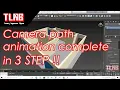 3ds max tutorial - Camera path animation set up