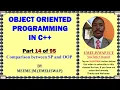 Comparison between Structured and Object Oriented Programming