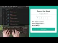 ASMR Programming - Coding Guess the Word Game with Javascript