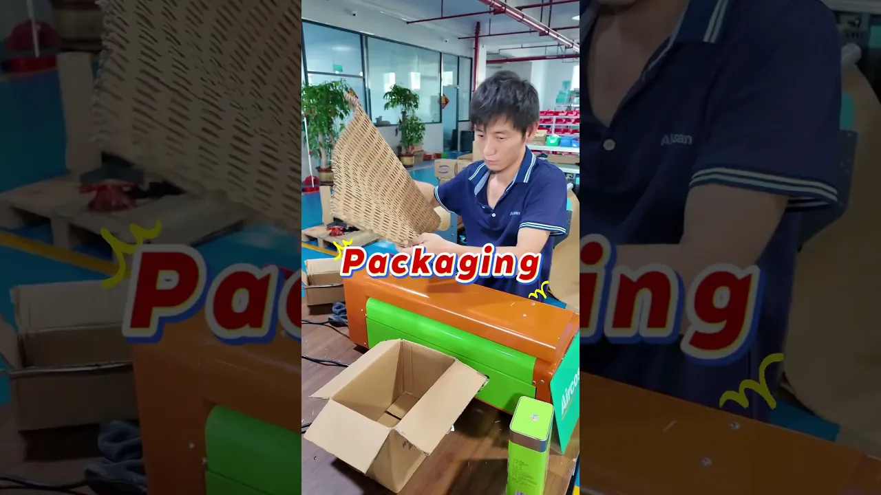 Cardboard shredder, on-site waste box recycling for packing filler.