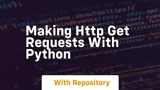 Making http get requests with python