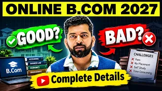 All about ONLINE B.COM Degree | What is Online B.Com? Online B.Com Kaise Kare in 2027