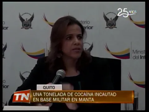 Una tonelada de Cocaína incautada en base militar de Manta