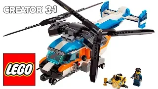 LEGO Creator  31096  Twin Rotor Helicopter  3-in-1  SPEED BUILD