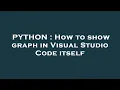 PYTHON How to show graph in Visual Studio Code itself