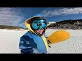 Winter Park Early Season Shred Empty Terrain Park Sunny Groomers