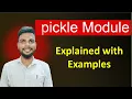 Pickle Module in Python Explained in Hindi Save Load Python Objects Beginners to Pro
