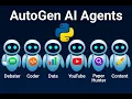 Master AI Agents AutoGen in Python with 6 Step-by-Step Projects 2025 Beginner-Friendly