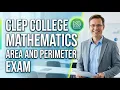 CLEP College Mathematics Area and Perimeter