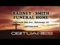 Obituaries for Oct 31st brought to you by Radney Smith Funeral Home