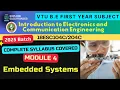 Module 4 Embedded Systems of Introduction to Electronics and Communication Engineering