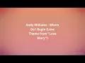 Andy Williams - Where Do I Begin (Love Theme from "Love Story") [Lyrics]